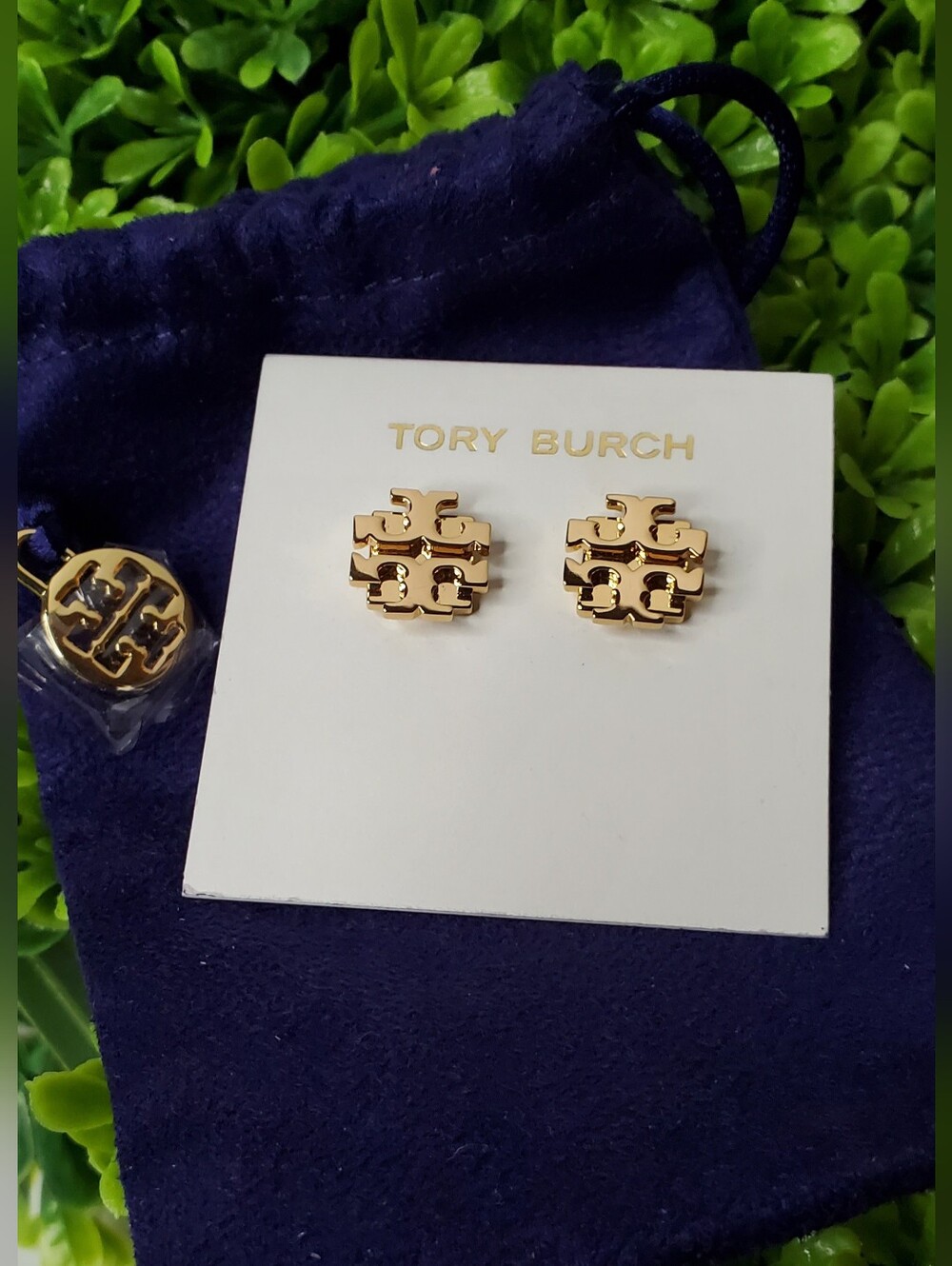 TORY BURCH Gold Stud Earrings NEW NWT
